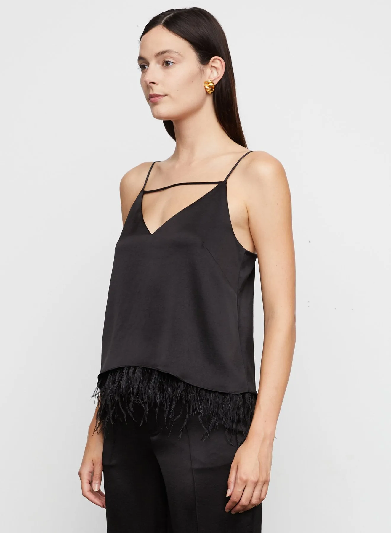 Serenity Satin Camisole in Black