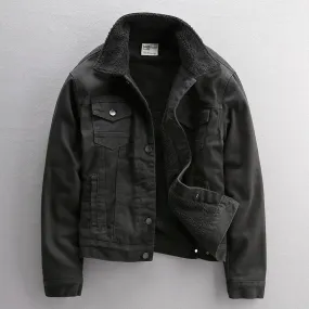 Shearling Lined Denim Jacket