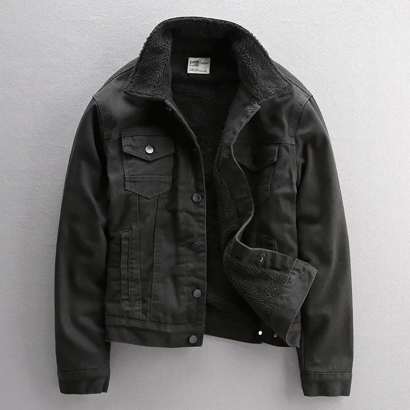 Shearling Lined Denim Jacket