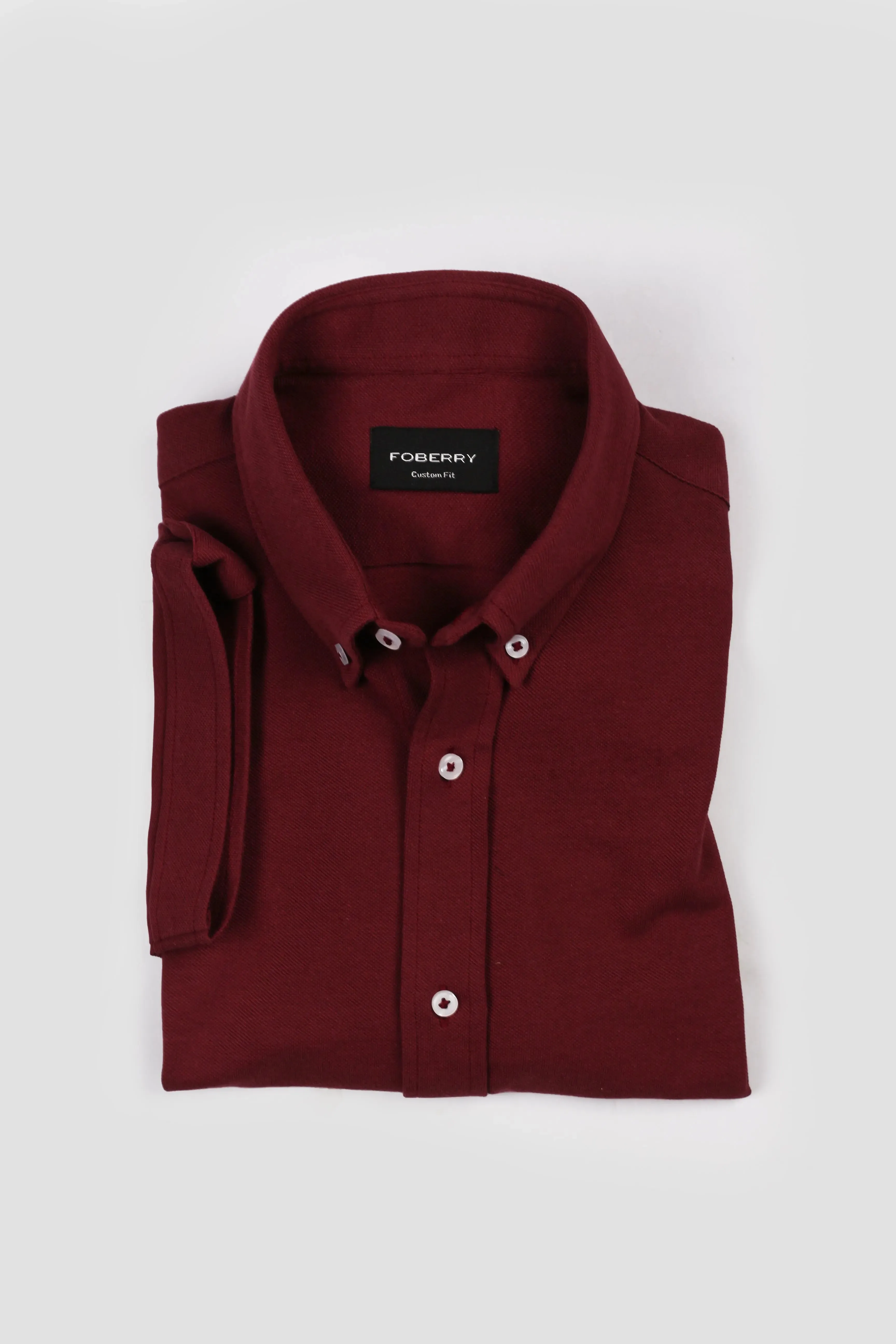 Soft Maroon Pique Shirt