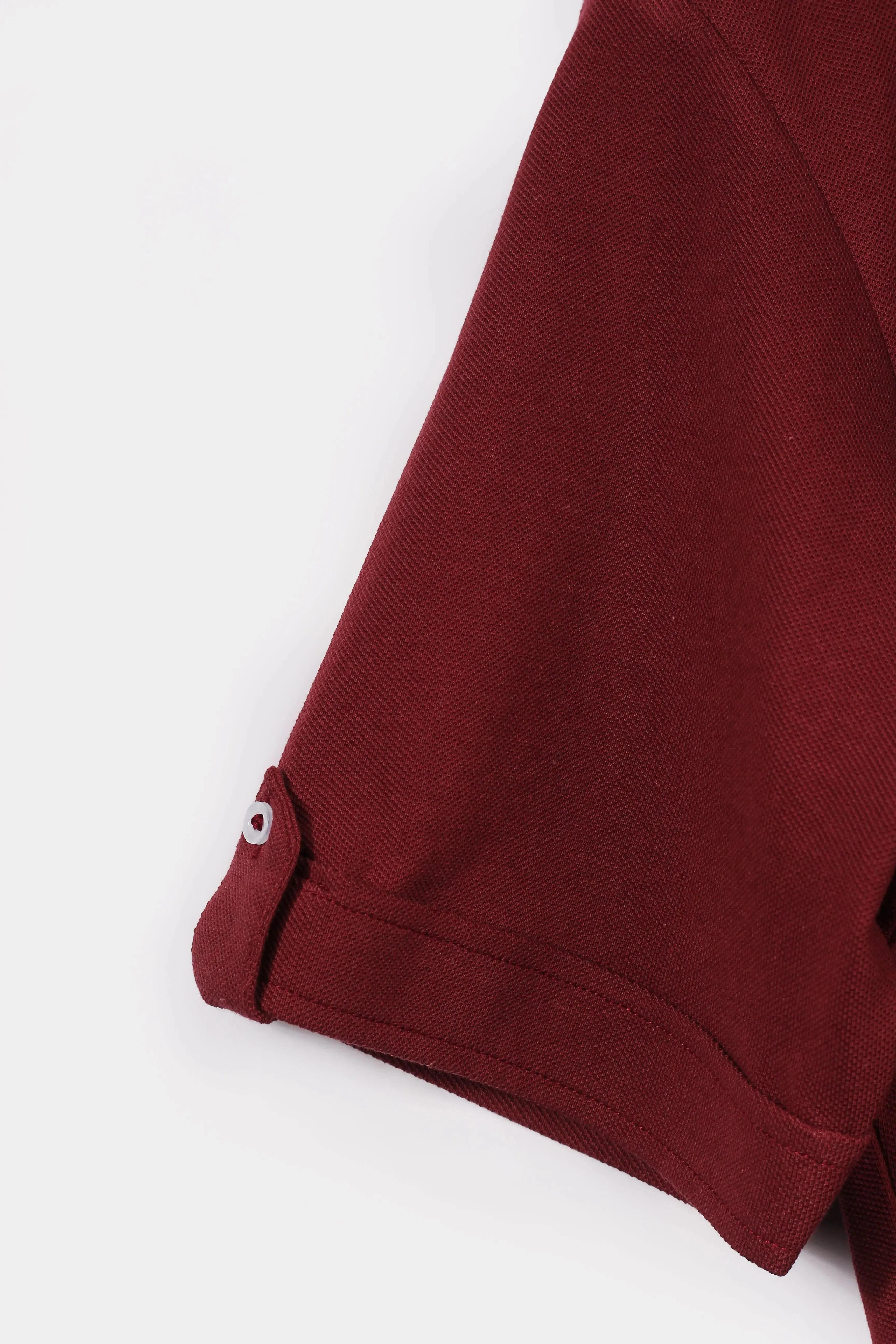 Soft Maroon Pique Shirt