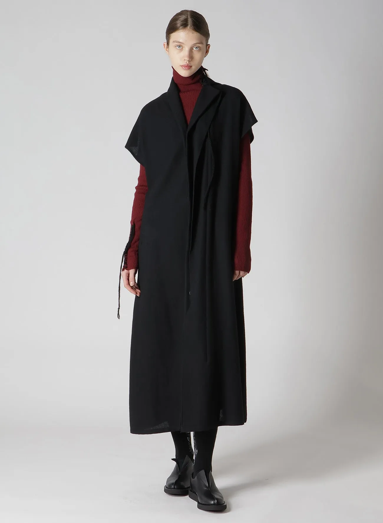 SOFT TWISTED WOOL VIYELLA FRENCH SLEEVE DRESS