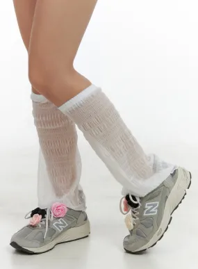 Summer Sheer Ribbon Leg Warmers OL402