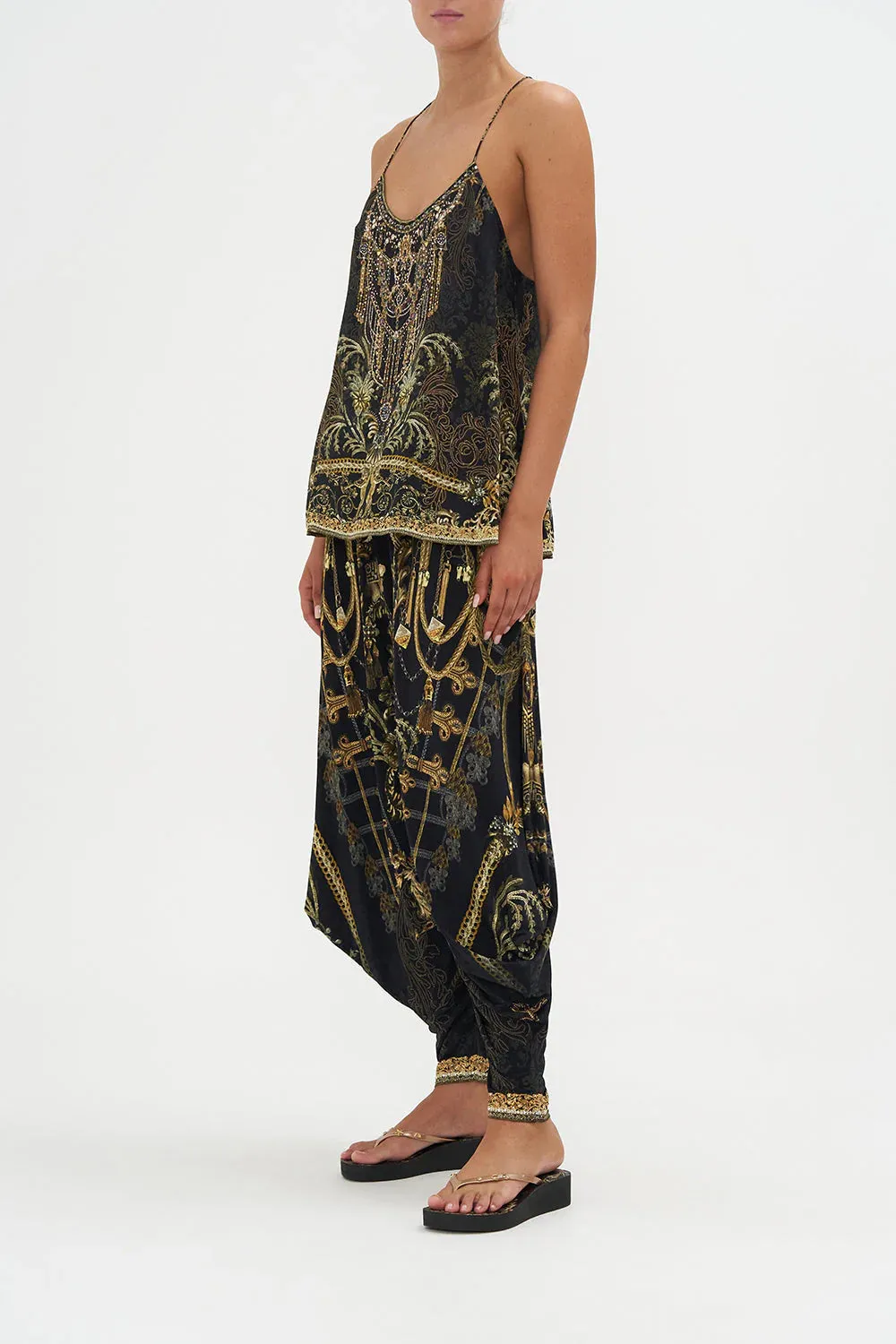 T Back Shoestring Top - The Night is Noir