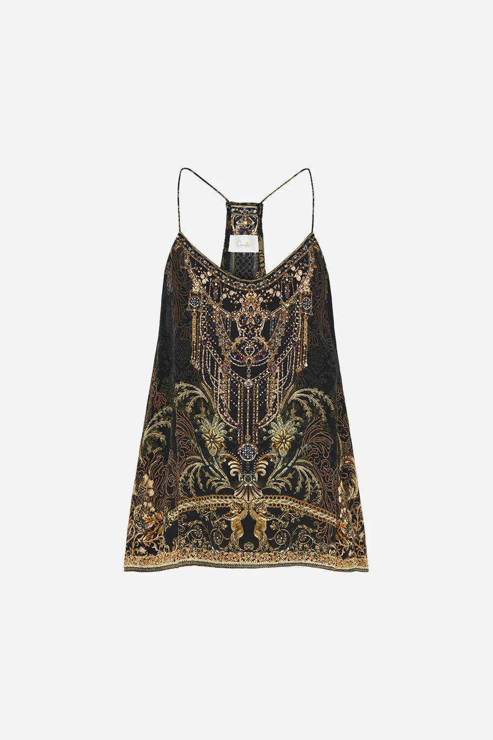 T Back Shoestring Top - The Night is Noir