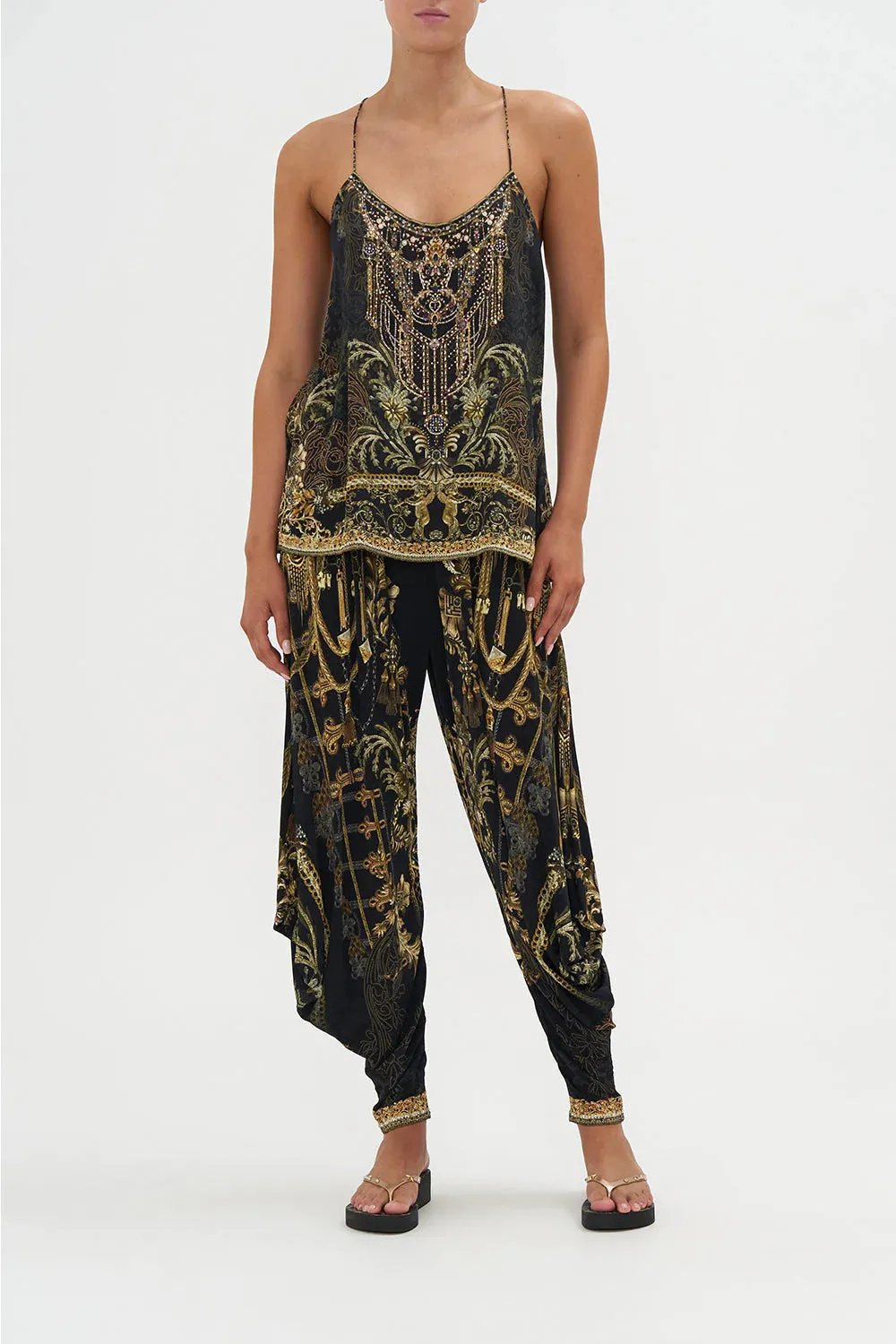 T Back Shoestring Top - The Night is Noir