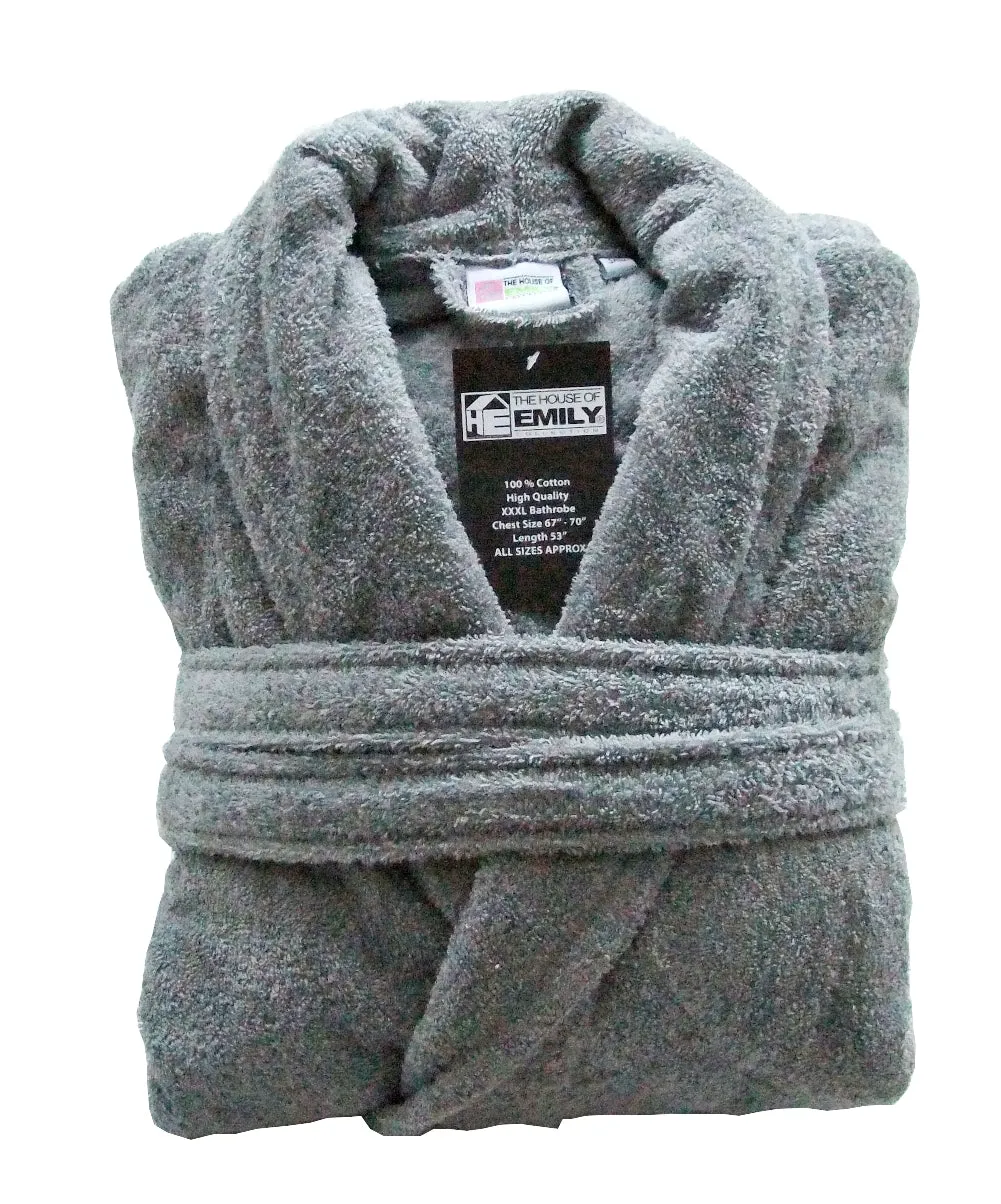 Terry Towelling Bath Robe 100% Cotton with Belt