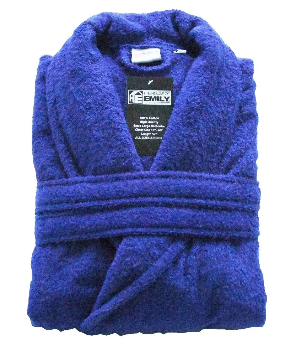 Terry Towelling Bath Robe 100% Cotton with Belt