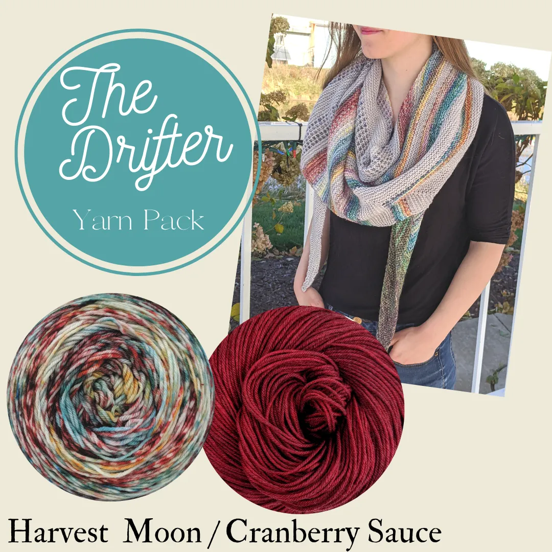 The Drifter Shawl Yarn Pack, pattern not included, ready to ship