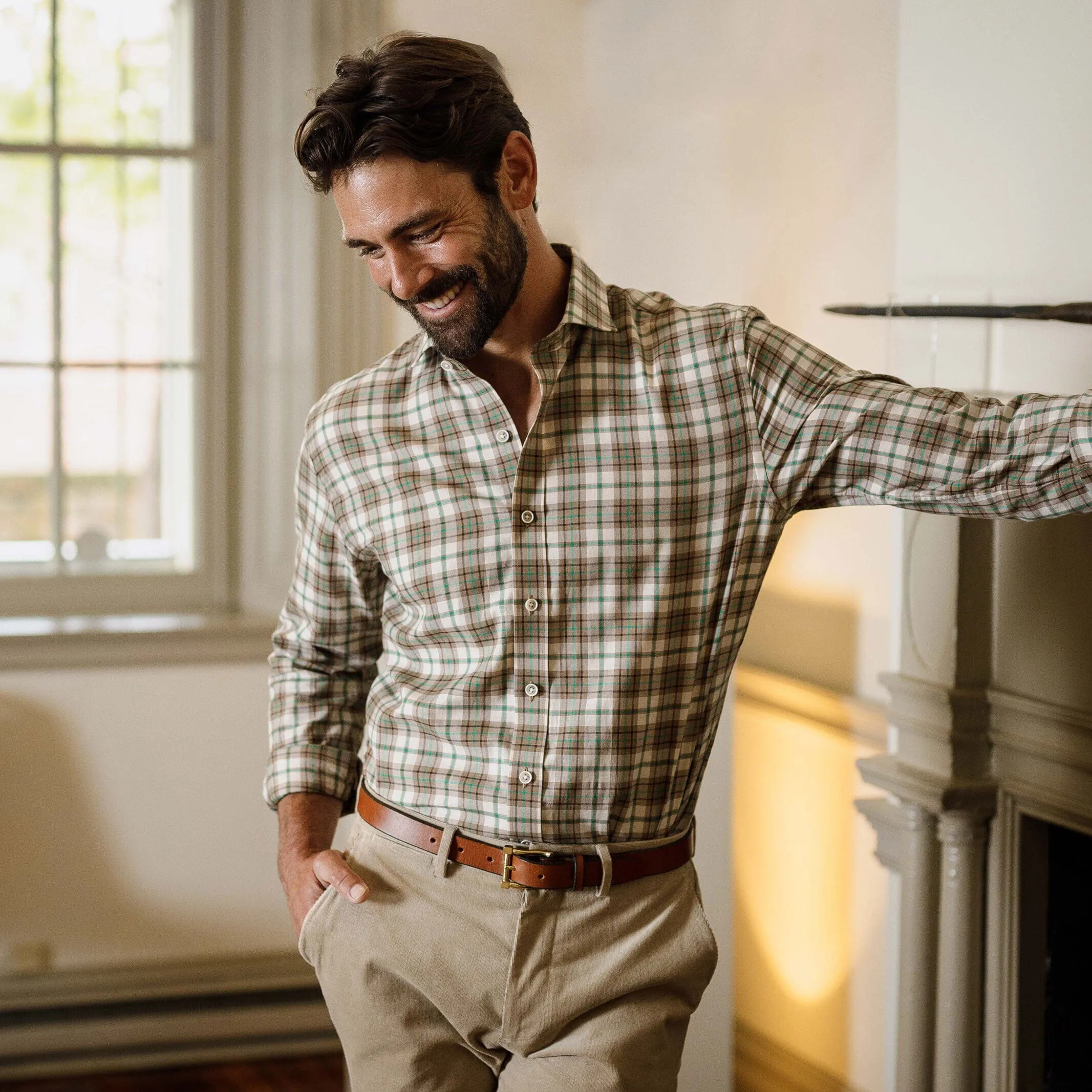 The Green Bradford Plaid Custom Shirt