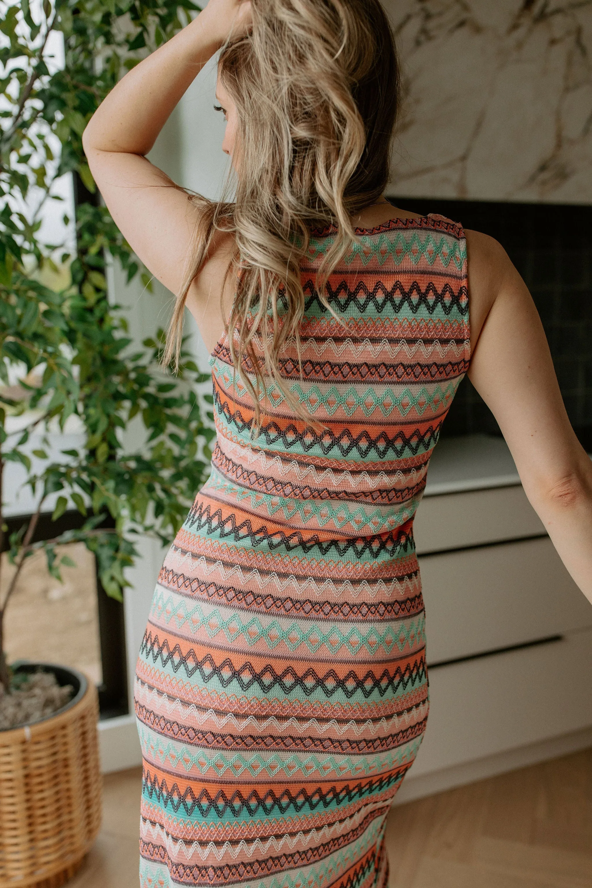 The Samay Textured Stripe Maxi Dress by NKN