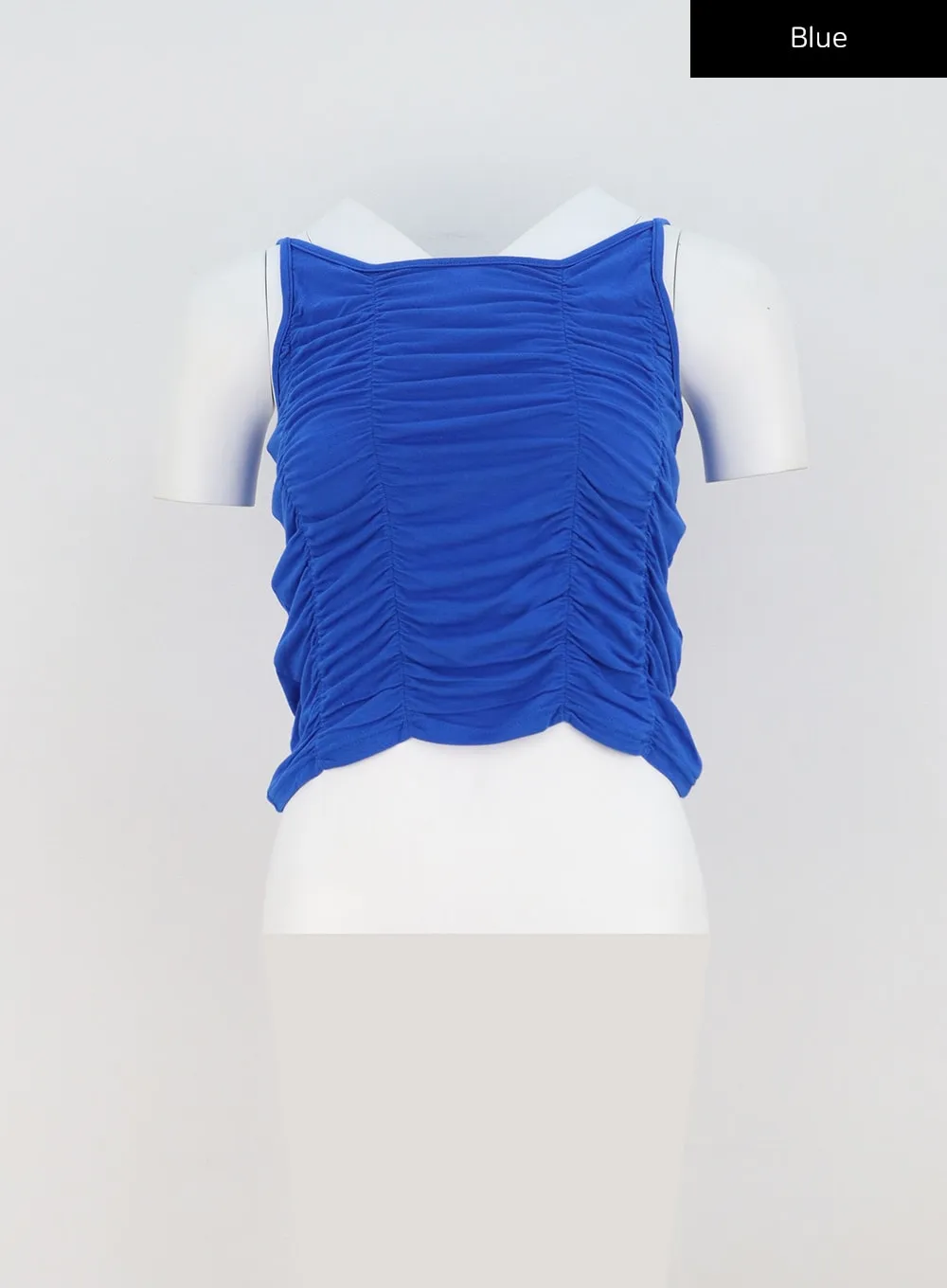 Thin Strap Ruched Top BY326