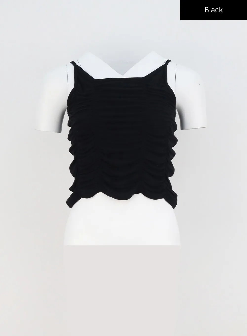 Thin Strap Ruched Top BY326