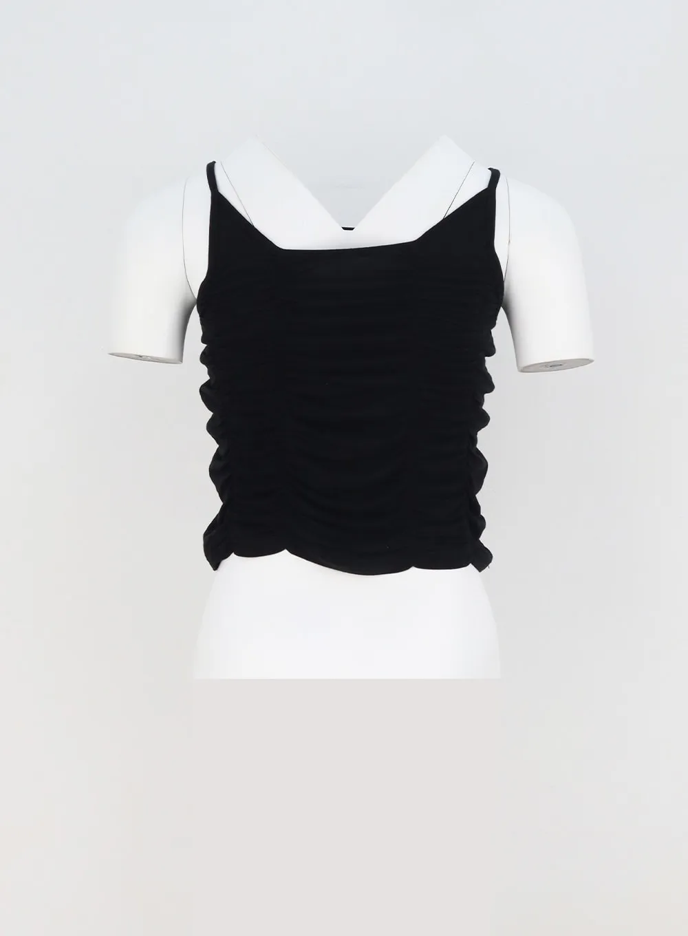 Thin Strap Ruched Top BY326