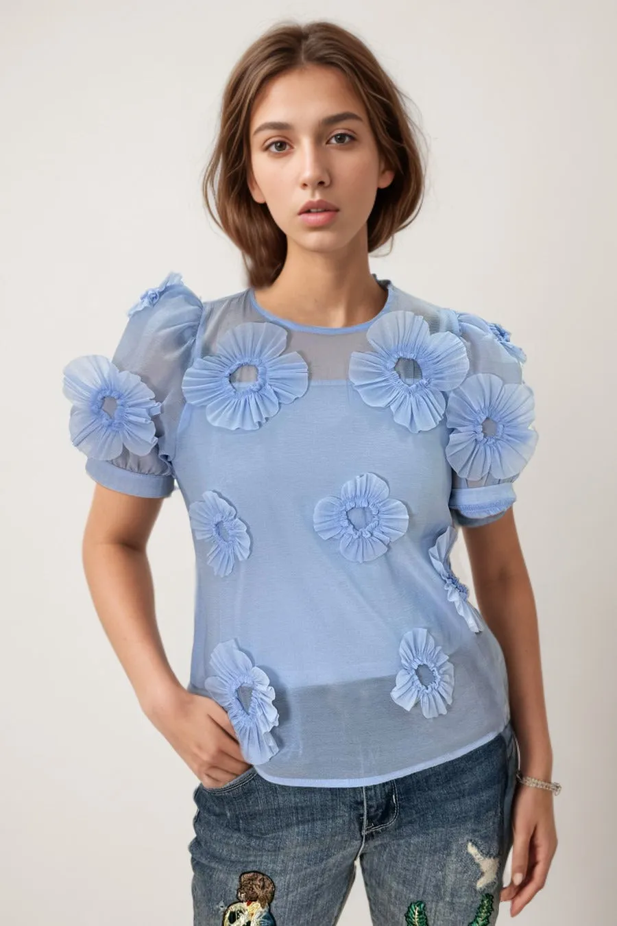 TM06 TOP (PINK, BLUE)