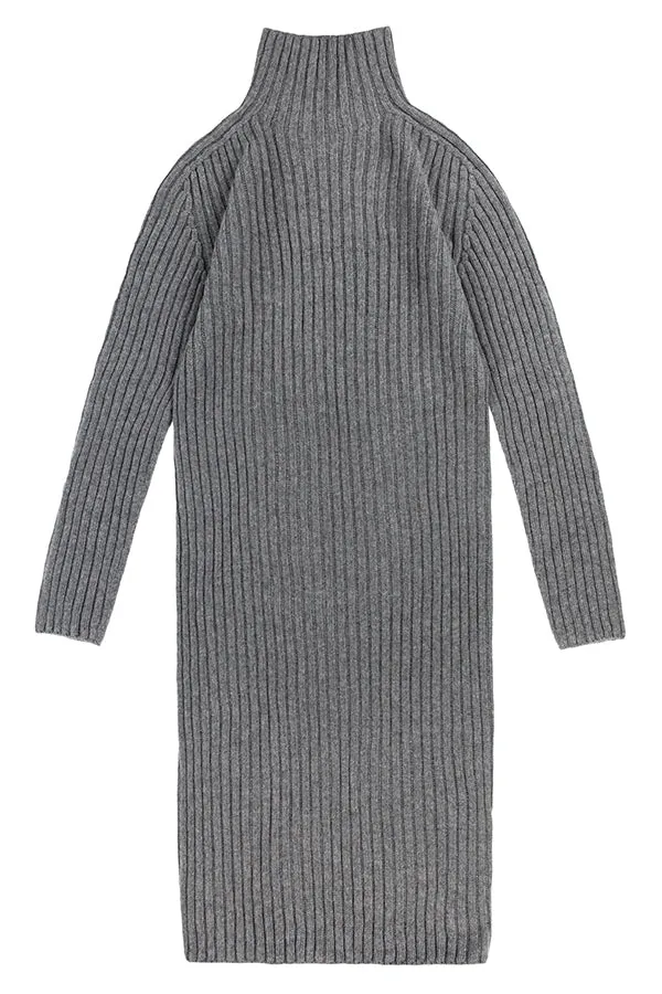 Utö Knitted Dress Dark Grey