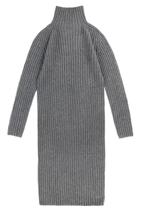 Utö Knitted Dress Dark Grey