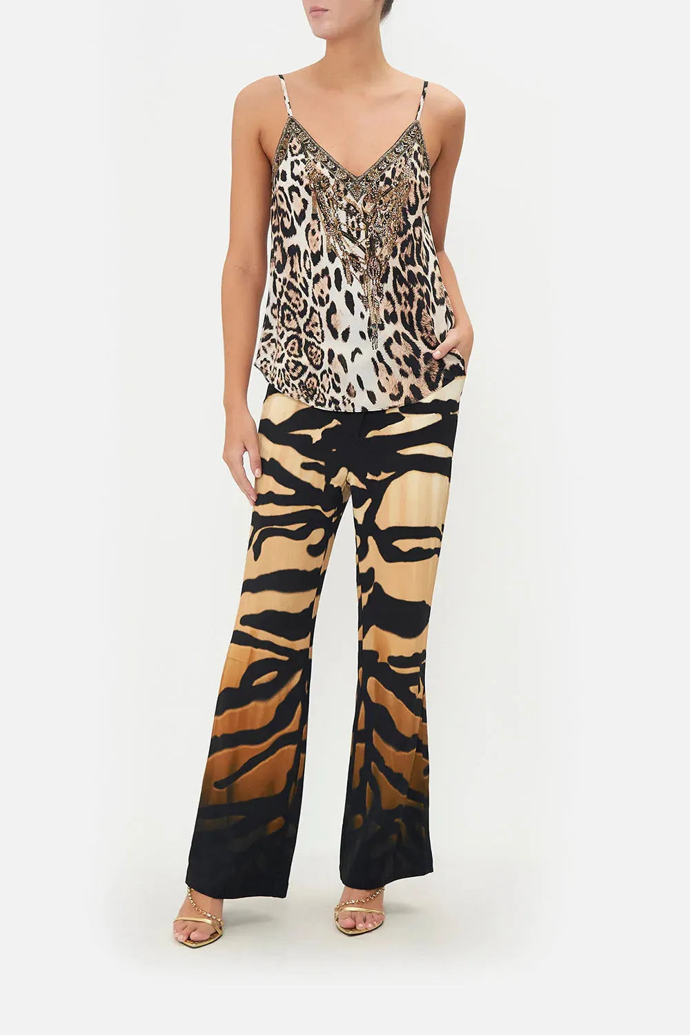 V Neck Bias Cami - Cool For Cats
