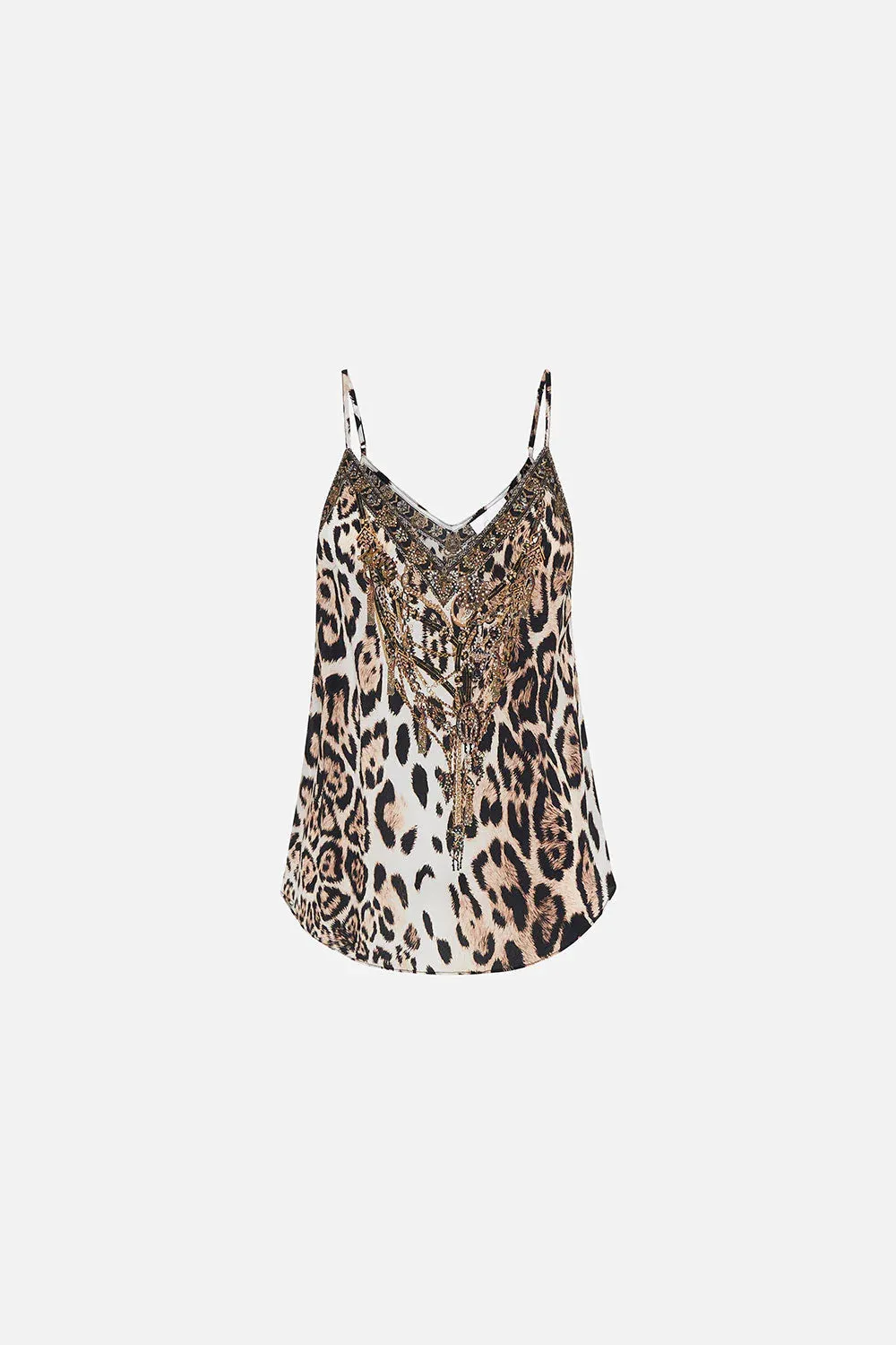 V Neck Bias Cami - Cool For Cats
