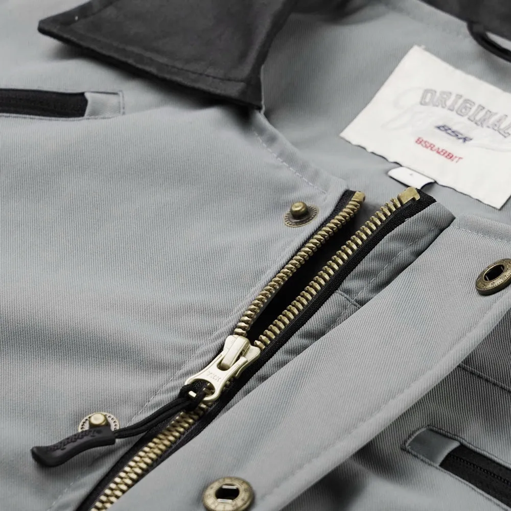 VARIETY PATCH SNAP JACKET ASH BLUE