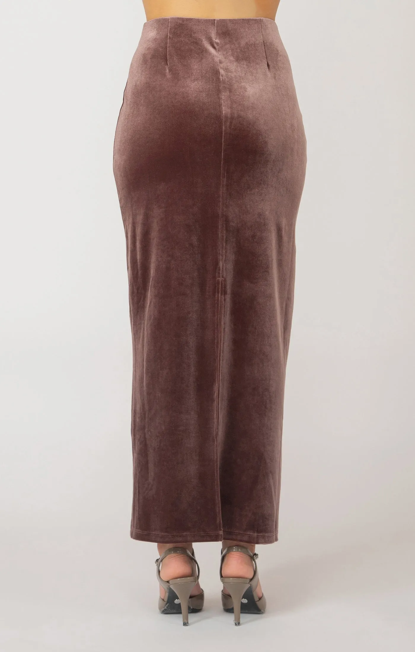 Velvet Maxi Skirt