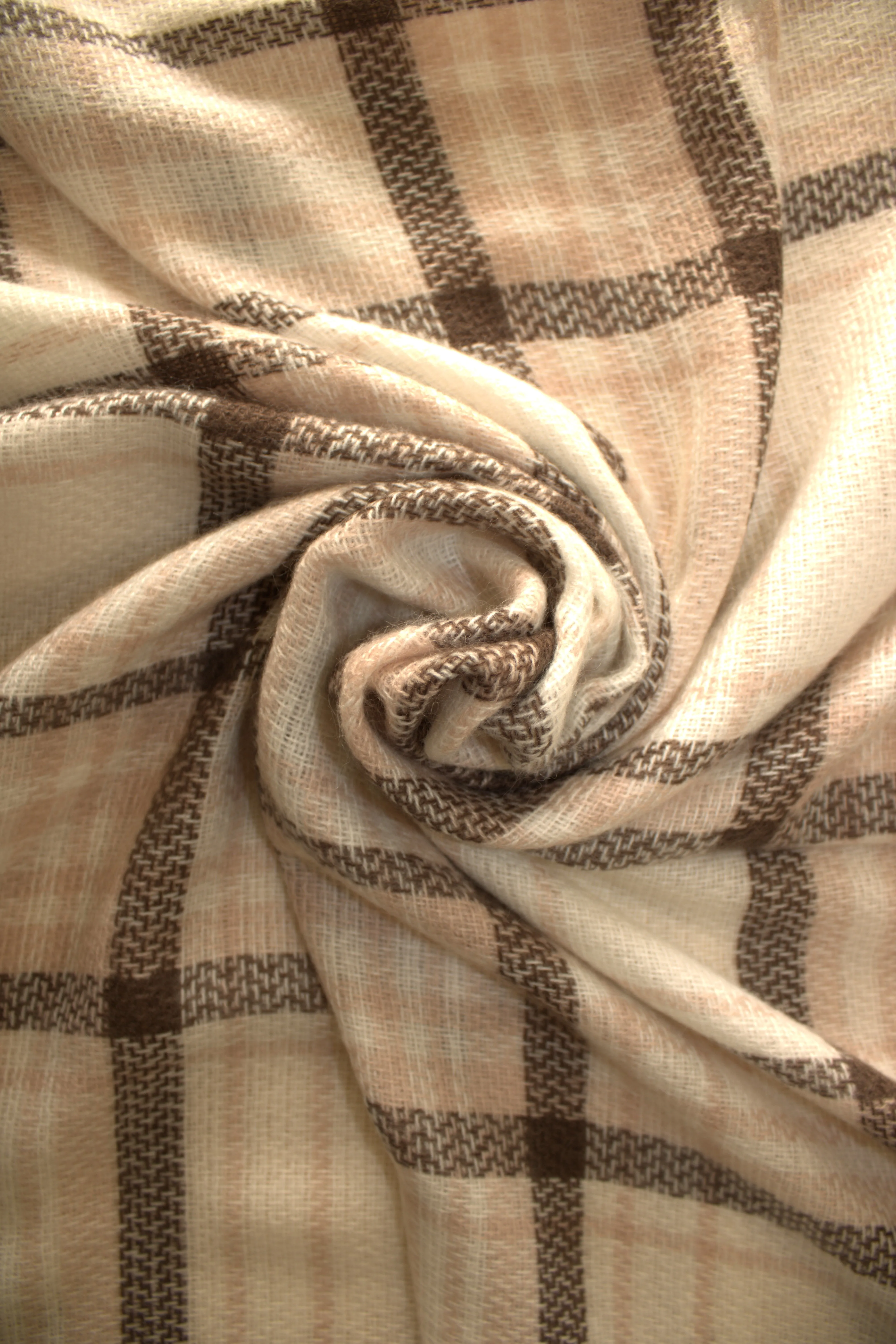 White & Blush Pink Plaid Women's Blanket Scarf/ Women Scarf/ Gifts for Her/ Women Shawl/ Blanket Scarf/ Oversized Scarf/ Bridesmaid Scarf/ Fall Scarf/