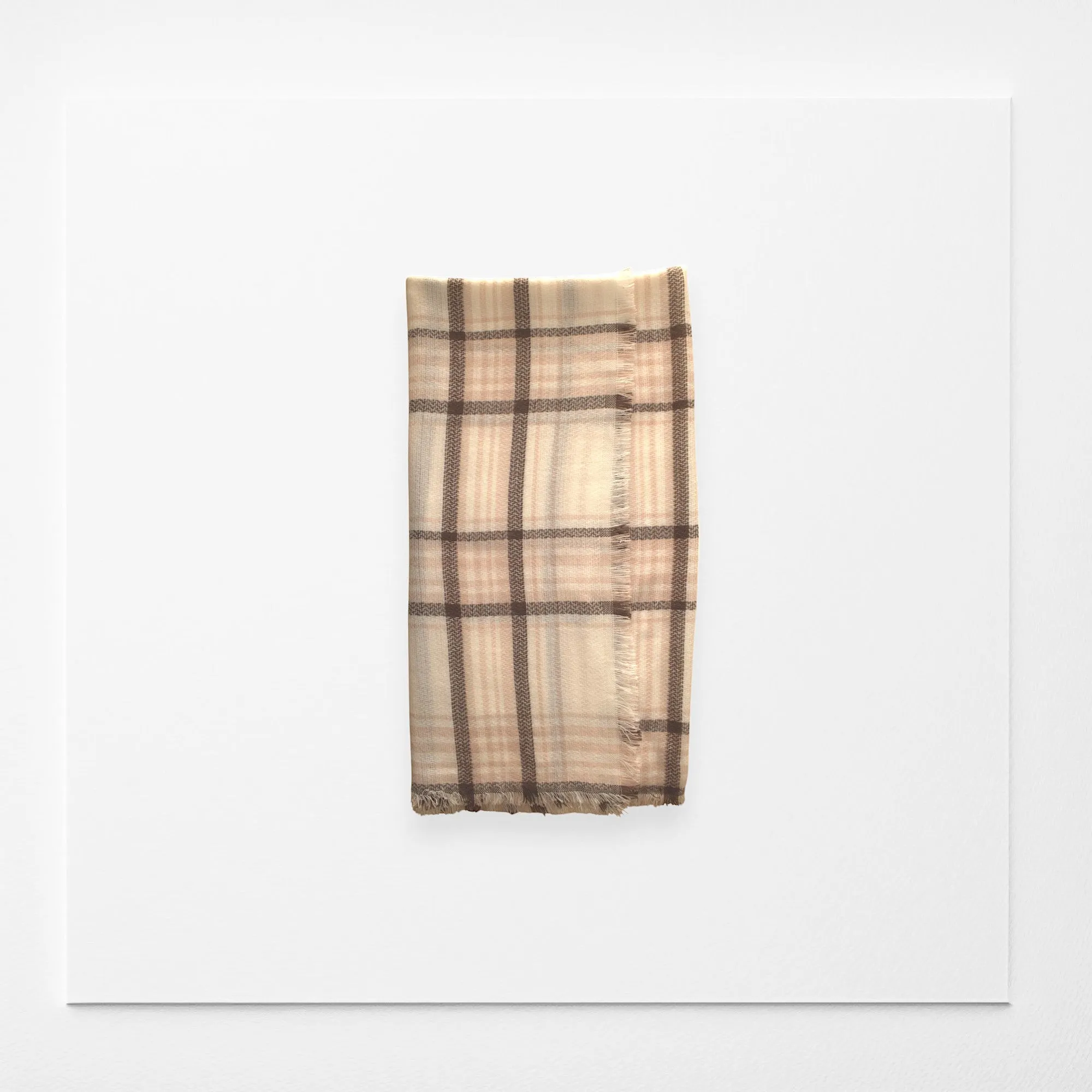 White & Blush Pink Plaid Women's Blanket Scarf/ Women Scarf/ Gifts for Her/ Women Shawl/ Blanket Scarf/ Oversized Scarf/ Bridesmaid Scarf/ Fall Scarf/