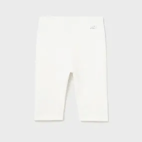 WHITE SHORT LEGGINGS FOR BABY GIRLS