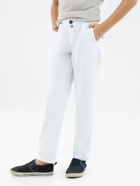 White Twill Casual Chino Trouser