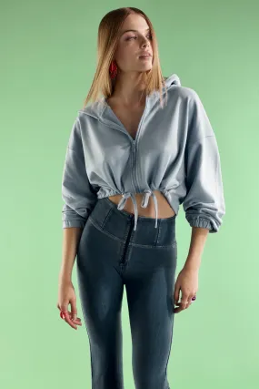(WRUP12HS324-J4Y) Flare Denim Look Hoge Taille WR.UP® in Enkel Lengte in Super Soft Tencel