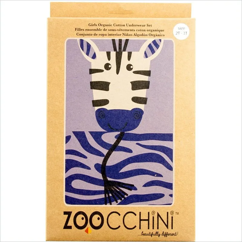 Zoocchini Organic Girls Cami and Underwear Set in Zebra